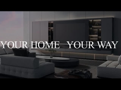 Zielona szafa w kształcie litery L z makijażem