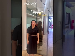 Nowoczesna szklana szafa do sypialni