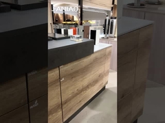 راه حل یک محور مبلمان خانگی طراحی کلاسیک کابینت آشپزخانه چوبی جامد مبلمان آشپزخانه