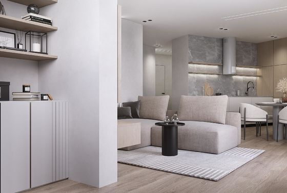 Custom Modern Wood Kitchen Cabinets Bespoke L Shaped Kitchen System