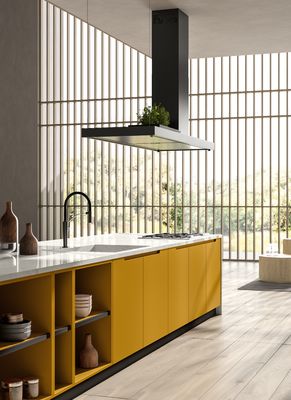 Customized PET Kitchen Cabinets Modern White Kitchen Storage Cabinet