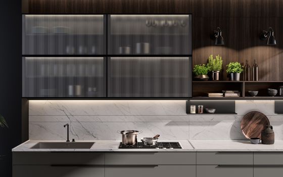 L Shaped Lacquer Kitchen Cabinet Tailored Custom Modern Kitchen Cabinets