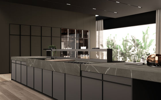 Tailored Lacquer Kitchen Cabinet Customized Modern Kitchen Storage Cabinet