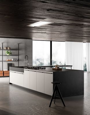 Customized Stylish Kitchen Cabinet Modern Glass Winecase With Bar Table