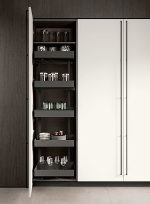 Customized White Lacquer Kitchen Cabinets Modern Kitchen System L Shaped