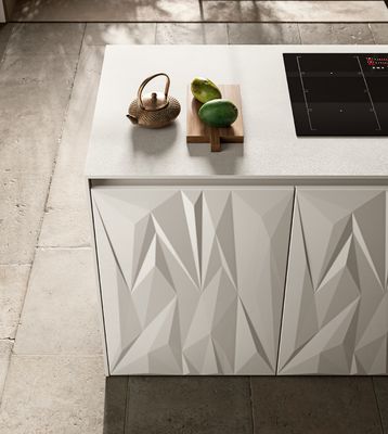 Wood Classic White Kitchen Cabinets Customized Kitchen Furniture With Dinning Table