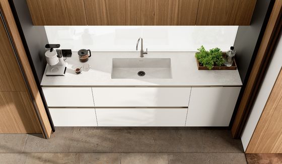 Wood Classic White Kitchen Cabinets Customized Kitchen Furniture With Dinning Table