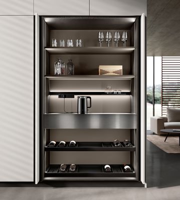Customized Red And White Kitchen Cabinets Modern Handleless Kitchen Cabinets Design