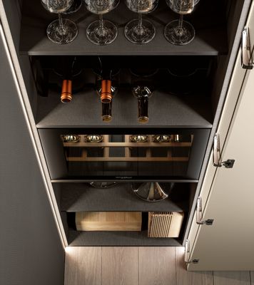 Customized Luxury Modern Beige Color Kitchen Cabinets Whole Kitchen Design