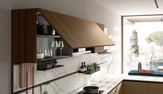 Customized Classic Wood Kitchen Cabinets Storage Solutions With White Cabinet