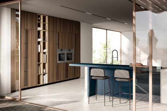 Customized Classic Wood Kitchen Cabinets Storage Solutions With White Cabinet