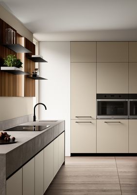 Customized Classic Wood Kitchen Cabinets Storage Solutions With White Cabinet