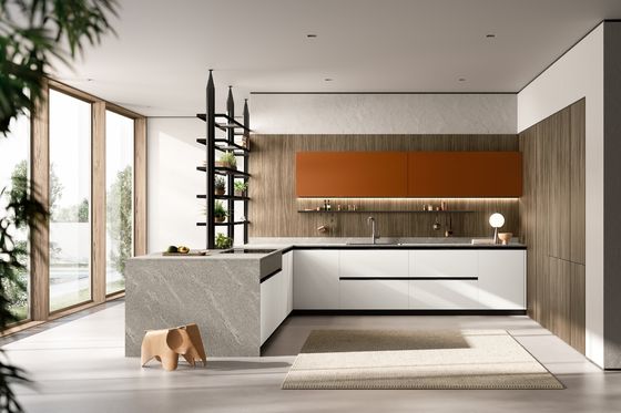 Customized Melamine Kitchen Set Tailored Modern White Kitchen Cabinets