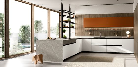 Customized Melamine Kitchen Set Tailored Modern White Kitchen Cabinets
