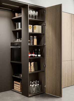 Customized Melamine Kitchen Set Tailored Modern White Kitchen Cabinets