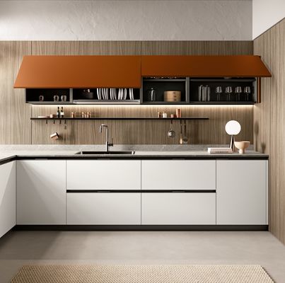 Customized Melamine Kitchen Set Tailored Modern White Kitchen Cabinets