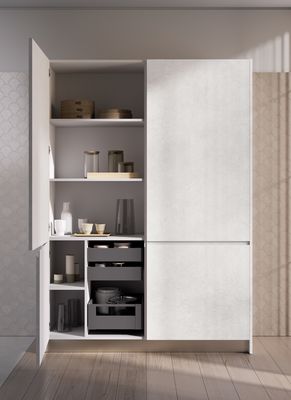 Customized L Shaped Minimalist Kitchen Cabinets Design Wood Veneer Kitchen Set