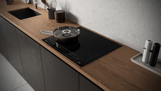 Industrial Style Modern Minimalist Kitchen Cabinets Design Customized Black Kitchen System