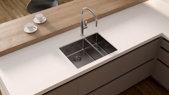 White Rustic Wood Kitchen Cabinets Customized Wood Grain Kitchen System