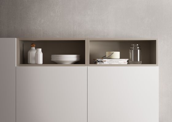 Customized Modern EB Board Kitchen Cabinet Tailored White Kitchen System