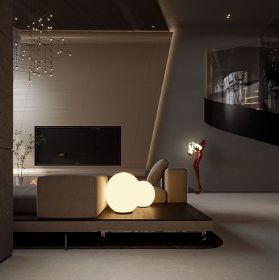 Modern Style Customized Living Room TV Cabinet Design With Storage Cabinet