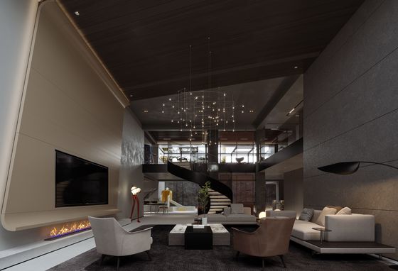 Modern Style Customized Living Room TV Cabinet Design With Storage Cabinet