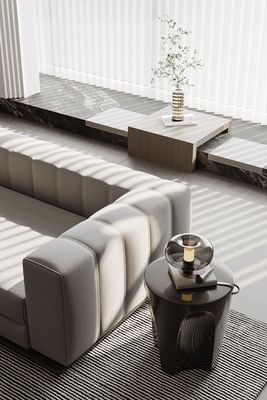 ISO9001 Eco Friendly Customized Living Room Design With Wall TV Cabinet