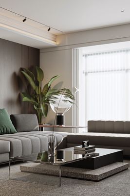 ISO9001 Eco Friendly Customized Living Room Design With Wall TV Cabinet