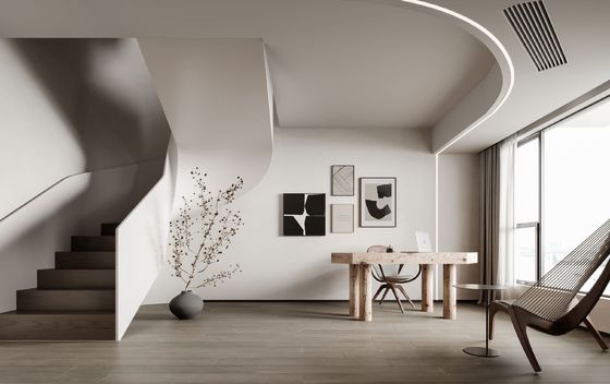 ISO9001 Eco Friendly Customized Living Room Design With Wall TV Cabinet