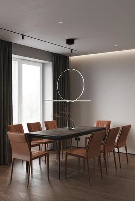 Minimalist Customized Living Room Design With Wooden Storage Cabinet
