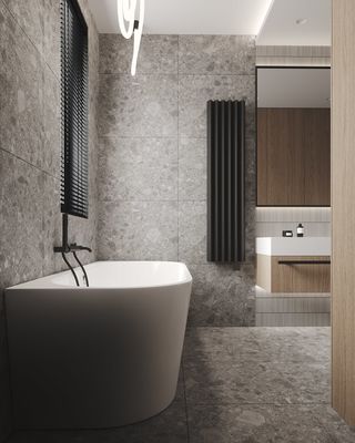 Customized Bathroom Cabinet with Tall Wardrobe Whole House Design