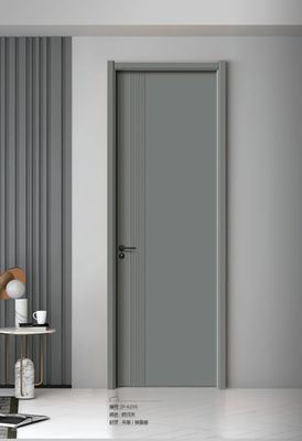 Luxury Interior Modern Solid Wood Door Mutiple Color Minimalist Wood Door Customized
