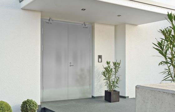 Modern Steel Fireproof Door Single Open Minimalist Interior Door
