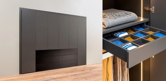 Customized Minimalist Closet Tailored Hamdless Wardrobe Customized Size