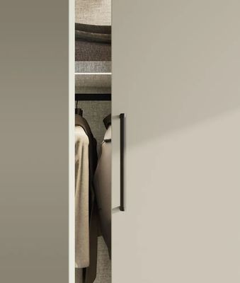 Tailored White Wardrobe with Make-up Vanity L-shaped Customized Closet