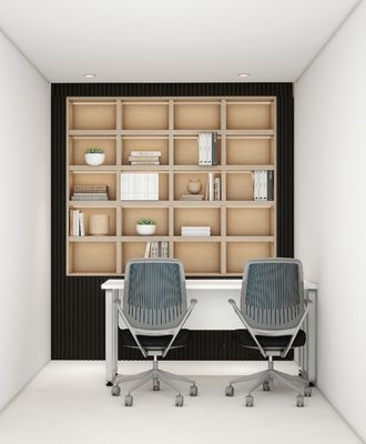 Modern Custom Bookshelf Design Office Desk Bespoke White And Black Bookshelf