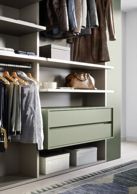 Mint Green Customized Wardrobe Closet Bespoke EB Walk In Wardrobe Closet