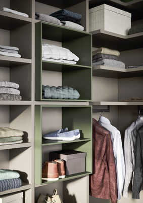Mint Green Customized Wardrobe Closet Bespoke EB Walk In Wardrobe Closet
