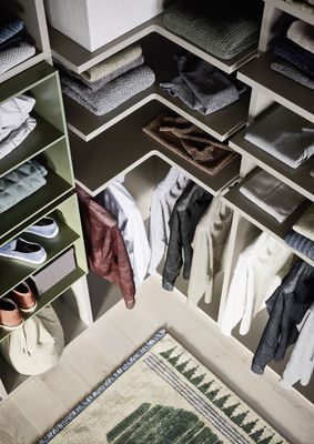 Mint Green Customized Wardrobe Closet Bespoke EB Walk In Wardrobe Closet