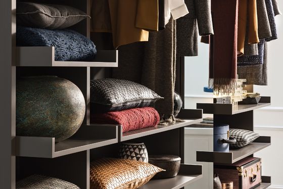 Walk In Customized Wardrobe Closet Modern Fitted Open Closet Without Door Penals
