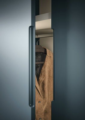 PET Customized Wardrobe Closet Blue Green Fitted Walk In Wardrobes With Dressing Table