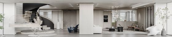 Modern Wood Grain Whole House Design Light Grey Home Furniture Design