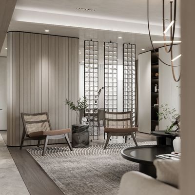 Modern Wood Grain Whole House Design Light Grey Home Furniture Design