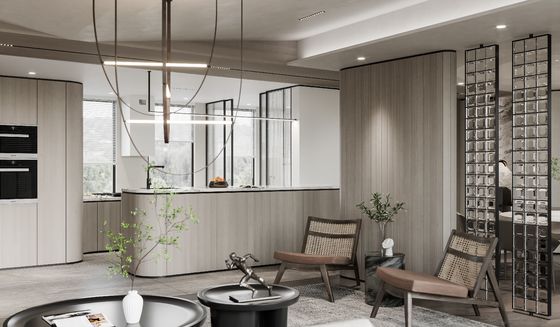 Modern Wood Grain Whole House Design Light Grey Home Furniture Design
