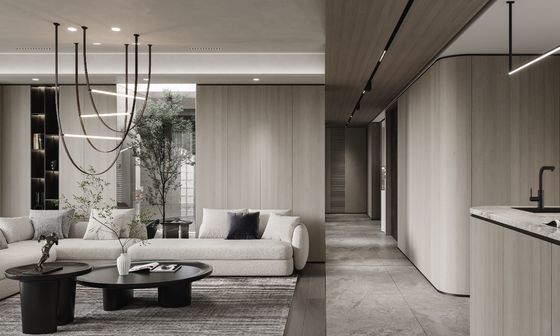 Modern Wood Grain Whole House Design Light Grey Home Furniture Design