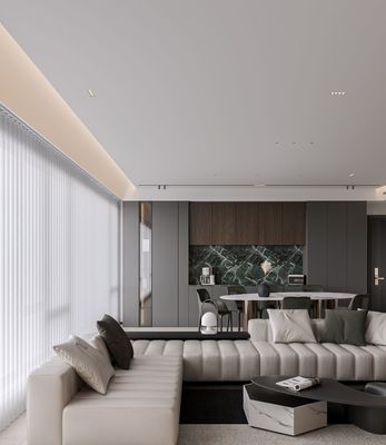 Grey And Black Whole House Design Wood Grain Modern Home Design Customized