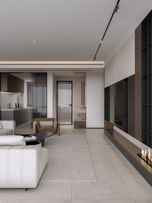 Grey And Black Whole House Design Wood Grain Modern Home Design Customized