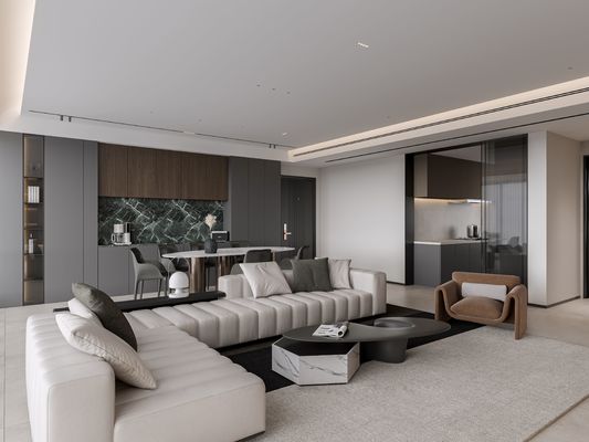Grey And Black Whole House Design Wood Grain Modern Home Design Customized