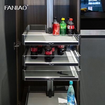 Customized Lacquer Kitchen Cabinet With PVC Door Panels Bespoke Kitchen System