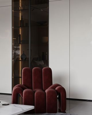 Modern TV Cabinet Custom TV Wall Unit White Lacquer Cabinet Fitted Living Room Furniture